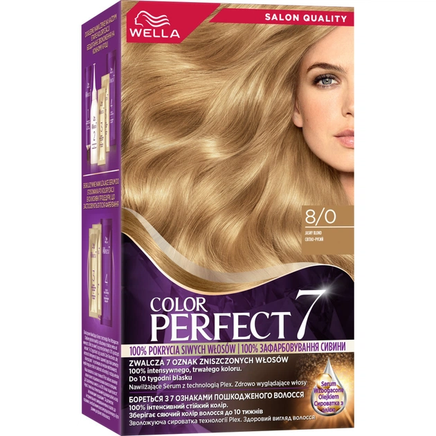 Фарба для волосся Wella Color Perfect 8/0 Світло-русявий (4064666598376) - зображення 1