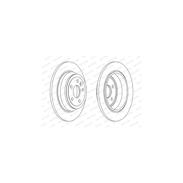 Гальмівний диск FERODO DDF2607C - зображення 1