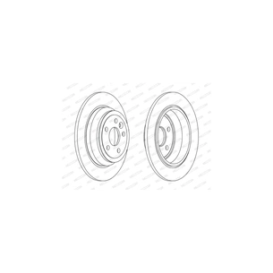 Гальмівний диск FERODO DDF2607C зображення 1