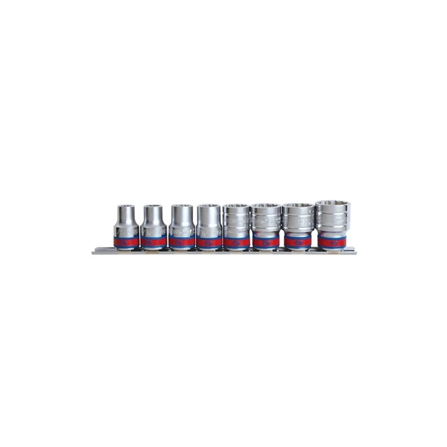 Набор торцевых головок KING TONY 1/2", шестигранных, 3/8"-7/8", 8 шт. (4510SR) - изображение 1