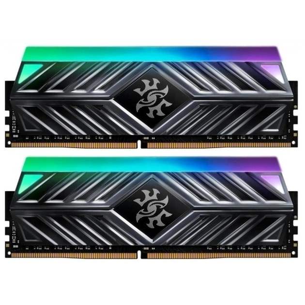 Модуль пам'яті для комп'ютера DDR4 16GB (2x8GB) 3200 MHz Spectrix D41 Titanium Gray ADATA (AX4U320038G16-DT41AX4U320038G16-DT41) - зображення 1