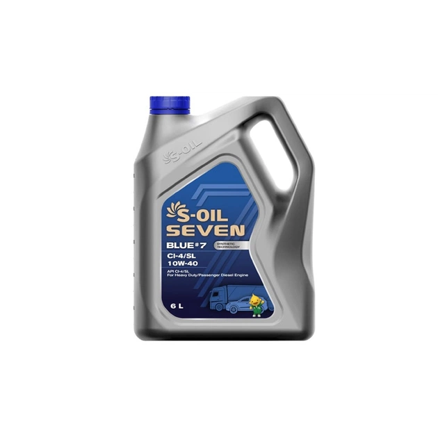 Моторна олива S-OIL SEVEN BLUE7 CI-4/SL 10W-40, 6л (SBCI10406) - зображення 1