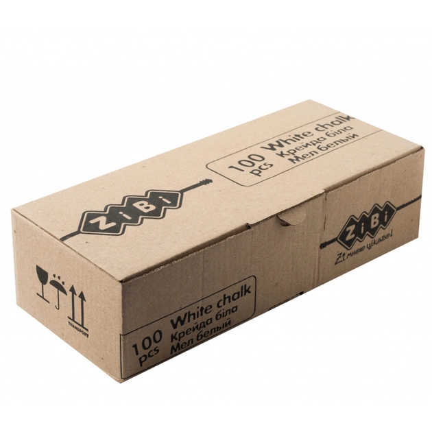 Крейда ZiBi 100 шт Біла KIDS Line (ZB.6712-12) - picture 1
