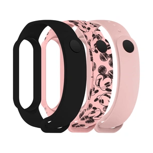 Ремінець до фітнес браслета Armorstandart комплект 3шт Xiaomi Mi Band 7/6/5 Cartoon Mickey Pink (ARM77042) зображення 1