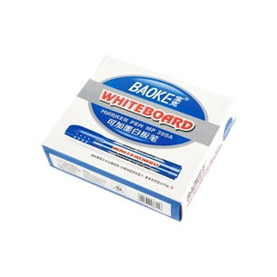 Маркер Baoke для сухостираємих дощок, 2.5 мм синій 12 шт (MARK-BOA-BAO399BL-12) зображення 1