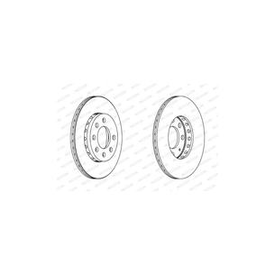 Гальмівний диск FERODO DDF1161C зображення 1