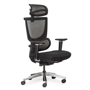 Офісне крісло Mealux S8 Air Fabric Black (HF-S8P F/B) зображення 1