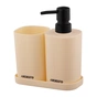 Набір для ванної кімнати Ardesto Vigor 3 предмети Бежевий 380 мл (ARHB3106MB) - preview 1