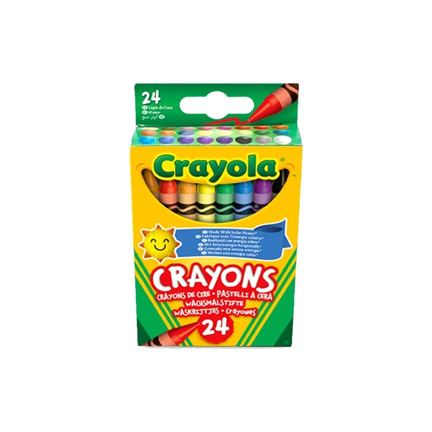 Карандаши цветные Crayola воскові, 24 шт (0024) - изображение 1