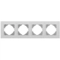 Рамка Videx BINERA сріблястий алюміній 4 поста (VF-BNFRA4H-SL) - уменьшенное изображение 2