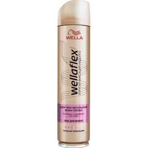 Лак для волосся WellaFlex Для чутливої шкіри голови сильної фіксації 250 мл (8699568541692) зображення 1