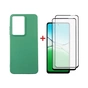 Чохол до мобільного телефона Dengos Oppo A5 4G Case Soft + 2 Glass (Mint) (DG-CTG2P-27) - зменшене зображення 1