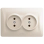 Розетка Videx BINERA 2ая кремова (VF-BNSK2-CR) - зменшене зображення 1