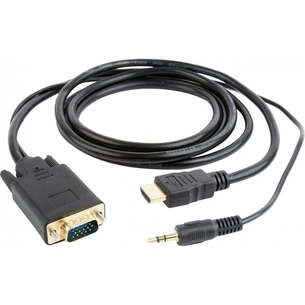 Перехідник HDMI to VGA 3.0m Cablexpert (A-HDMI-VGA-03-10) зображення 1