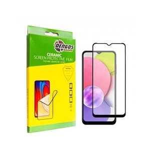Скло захисне Dengos Ceramic Film Samsung Galaxy A03/A03 Core (black) (TGCF-15) зображення 1