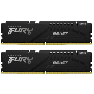 Модуль пам'яті для комп'ютера DDR5 64GB (2x32GB) 5600 MHz Beast Black Kingston Fury (ex.HyperX) (KF556C36BBEK2-64) зображення 1