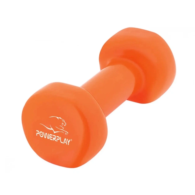 Гантель PowerPlay вінілові 4125 Achilles 2 х 4 кг Помаранчеві (PP_4125_4kg_2in) - picture 4
