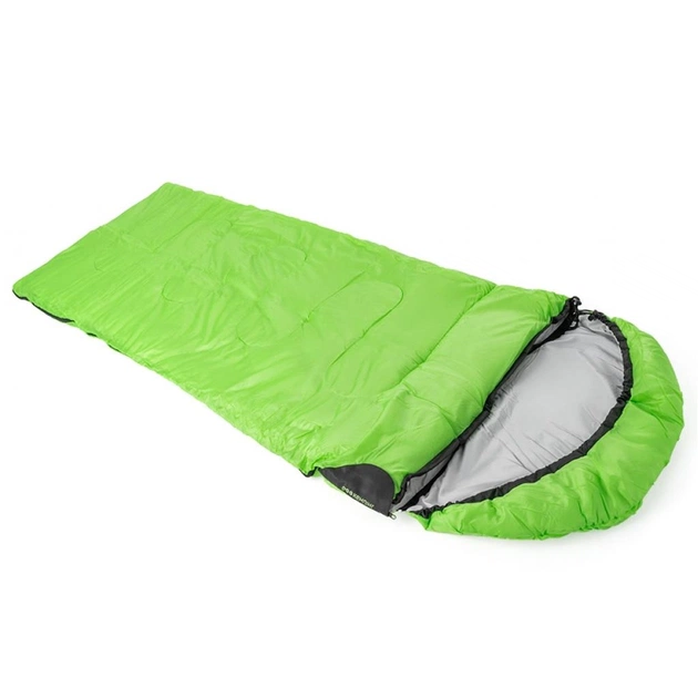 Спальний мішок Кемпінг Peak 200R з капюшоном Green (4823082715008) - зображення 1