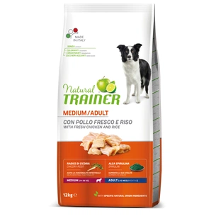 Сухий корм для собак Trainer Natural Super Premium Adult Medium Con Pollo Fresco Riso & Aloe Vera 12 кг (8015699006761) зображення 1