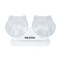 Посуд для котів Me&Pet Миски з підставкою прозорі (NMP060) - уменьшенное изображение 1