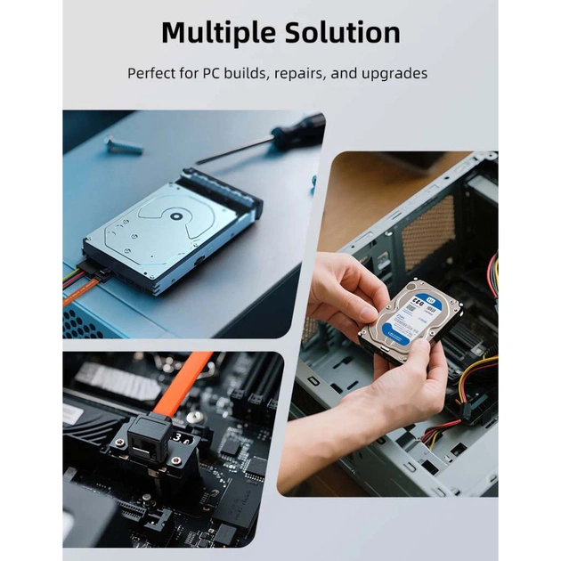 Кабель для передачі даних SATA III 0.5m 90° corner Cabletime (CA915903) - picture 8