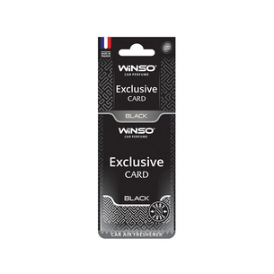 Ароматизатор для автомобіля WINSO Card Exclusive Black (533110) зображення 1