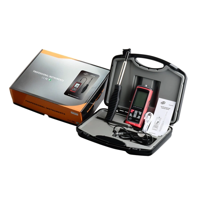 Анемометр Benetech термоанемометр USB, 0,3-30м/с, 0-45°C (GT8916) - picture 2