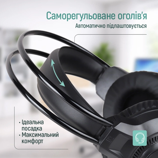 Гарнітура СolorWay GlowCore RGB Black (CW-HPG02BK) - зображення 10