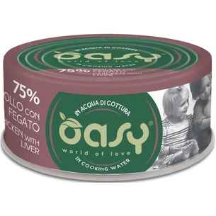 Консерви для котів OASY Wet More Love з куркою та печінкою 70 г (8053017344744) зображення 1