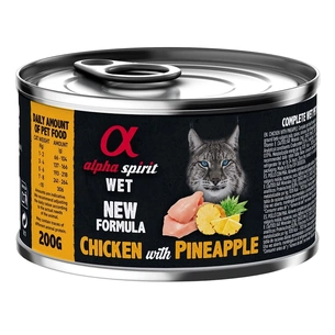 Консерви для котів Alpha Spirit Chicken with Pineapple for Adult Cat 200 г (8436586310363) зображення 1