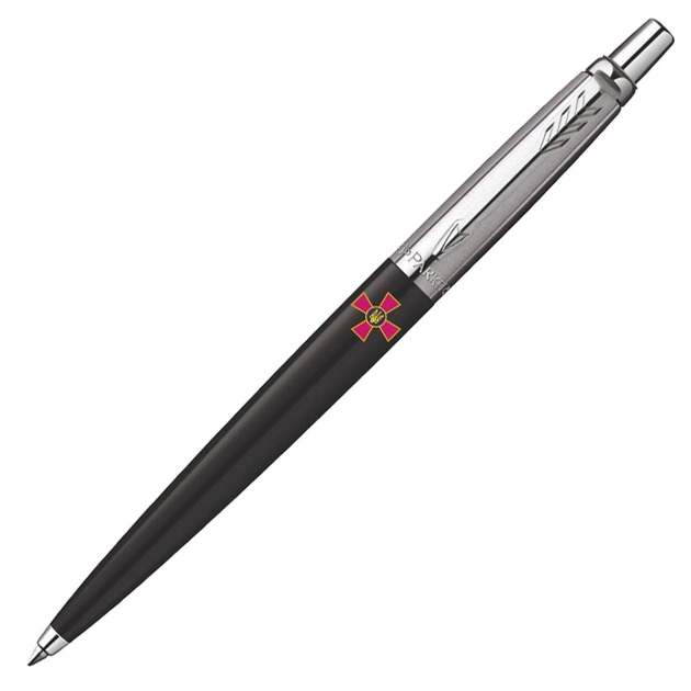 Ручка кулькова Parker JOTTER 17 Originals ARMY Black CT BP Емблема ЗСУ + блокнот Parker + подар.упаковка (15632b24_W0010u) - изображение 4
