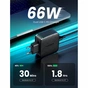 Зарядний пристрій Ugreen CD216 66W 2xType-C PD Charger (Black) (70867) - зменшене зображення 2
