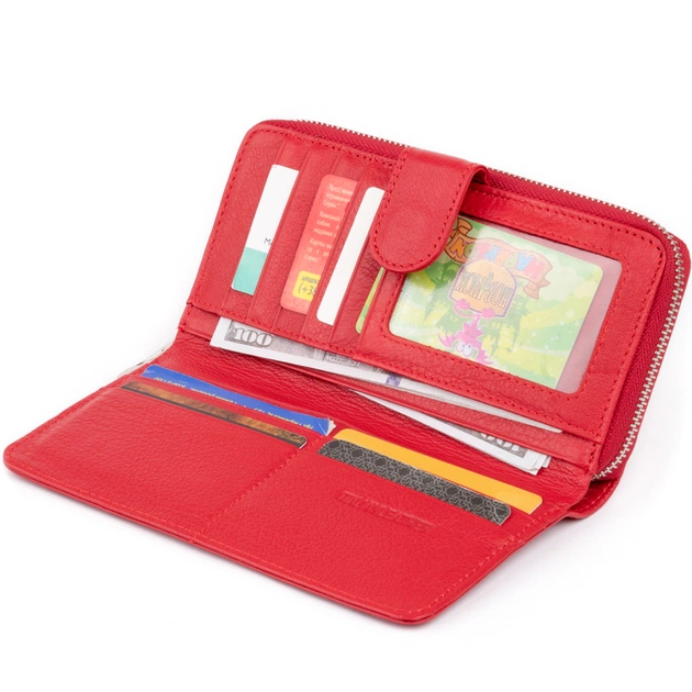 Гаманець ST Leather Зі шкіри жіночий Червоний (19306) - изображение 5