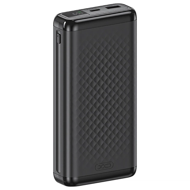 Універсальна мобільна батарея XO PB309 20000mAh 22.5W Black - зображення 1