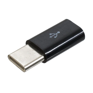 Перехідник USB-C to Micro 5P black Patron (PN-MIC-TYPE-C) зображення 1