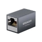 Зрощувач RJ45 8P8C Gigabit Coupler Black Essager (EZJRJK-XT0G-P) - зменшене зображення 1