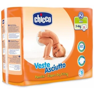 Підгузки Chicco Veste Asciutto Mini 25 шт (06702.00) зображення 1