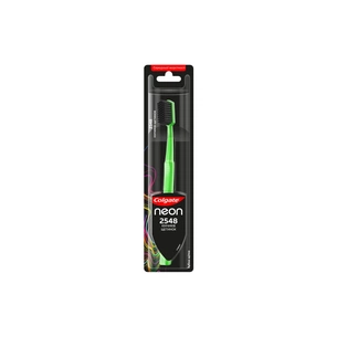 Зубна щітка Colgate Neon 2548 кінчиків щетинок середньої жорсткості Зелена (2172000000024) зображення 1