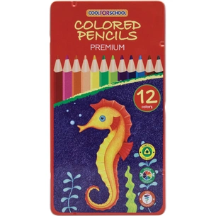 Олівці кольорові Cool For School Premium тригранні, 12 кольорів (CF15177) зображення 1