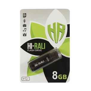 USB флеш накопичувач Hi-Rali 8GB Stark Series Black USB 2.0 (HI-8GBSTBK) зображення 1
