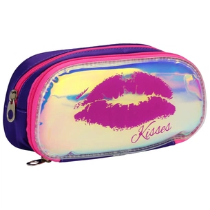 Пенал Cool For School 2 відділення неоновий з помпоном Червоний (CF6618-red) зображення 1
