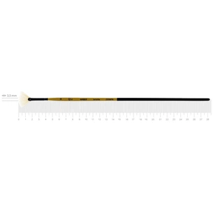 Пензлик для малювання Rosa Щетина віялова, AMBER 2306FN, №0 (4823098533610) изображение 1