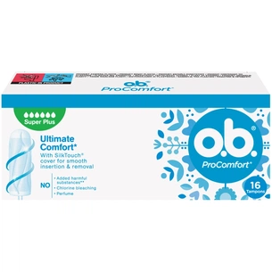 Тампони o.b. ProComfort Super Plus 16 шт. (3574660607567/3574661331157) зображення 1