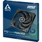 Кулер до корпусу Arctic P12 Slim PWM PST (ACFAN00187A) - зменшене зображення 4