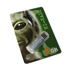 USB флеш накопичувач Hi-Rali 8GB Corsair Series Silver USB 2.0 (HI-8GBCORSL) зображення 1