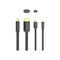 Кабель мультимедійний HDMI to Micro HDMI 1.5m V2.0 4K 60Hz 18Gbps HDR Dolby Vention (AGIBG) - уменьшенное изображение 3