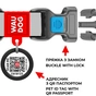 Нашийник для тварин WAUDOG Nylon з QR-паспортом "NASA21" пластиковий фастекс XL (4504-0148) - уменьшенное изображение 5