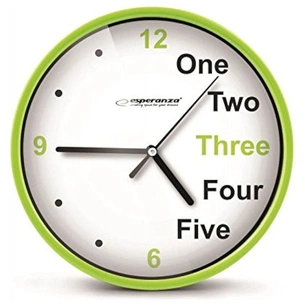 Настінний годинник Esperanza Wall Clock Prague 20 см Green (EHC014G) изображение 1