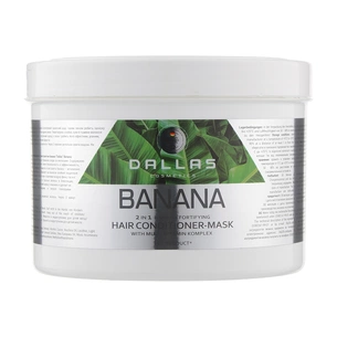 Маска для волосся Dalas Banana 2 в 1 для зміцнення волосся з екстрактом банана 500 мл (4260637723475) зображення 1