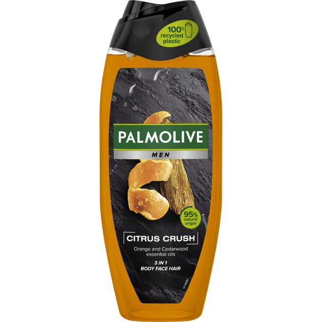 Гель для душа Palmolive Men Цитрусовый заряд Эфирные масла апельсина и кедра 500 мл (8718951137455) - изображение 1